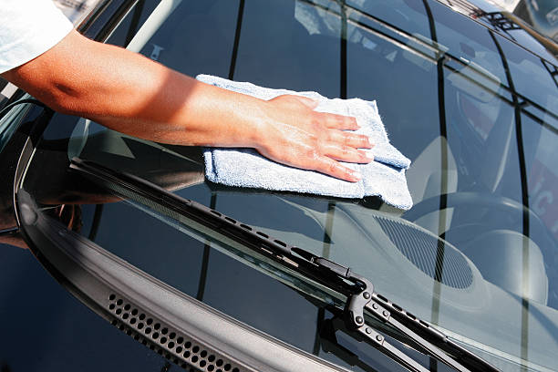 Exterior Car Window Cleaning